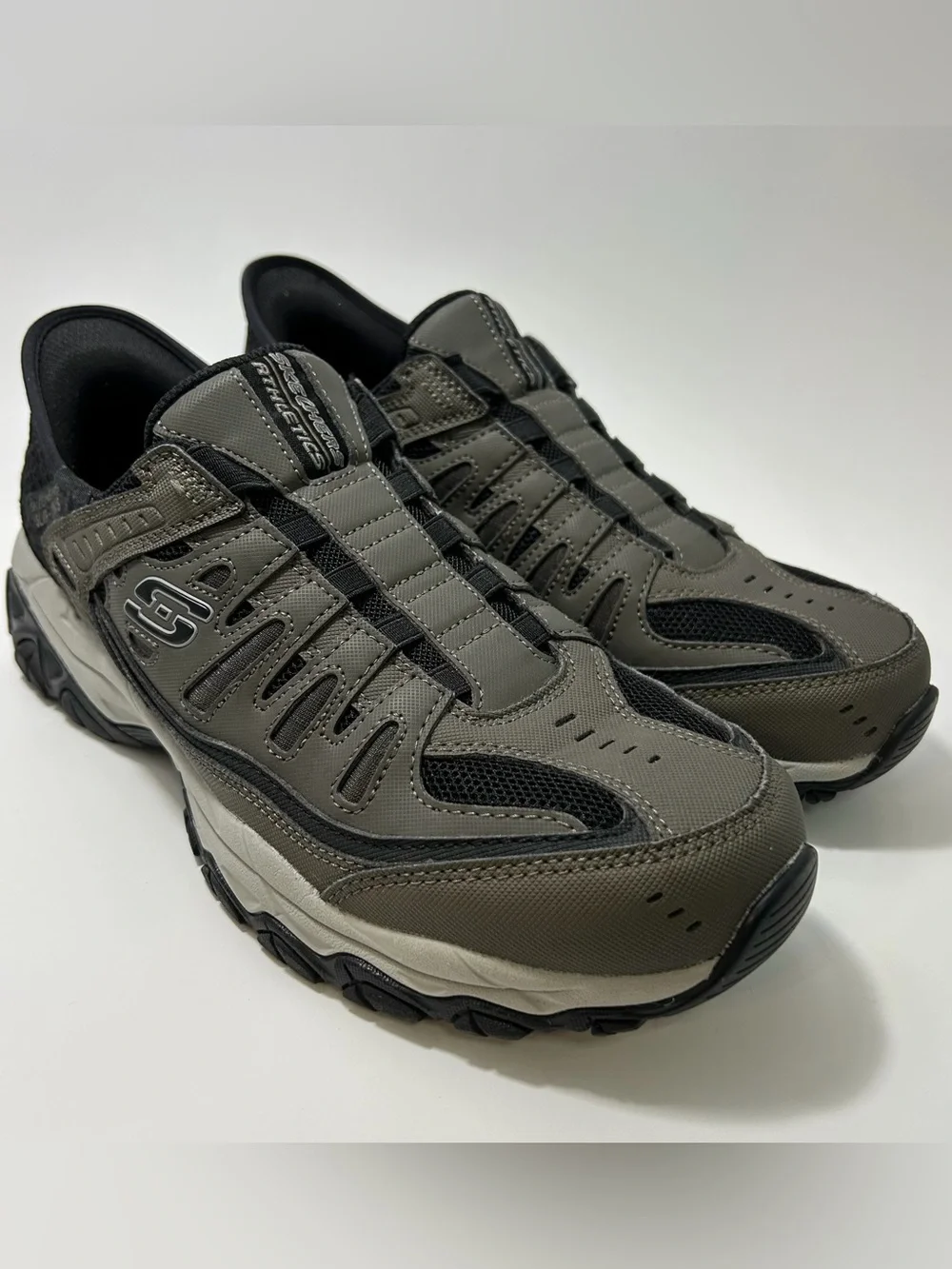 Skechers Slip Ins After Burn M Fit Ridgeburn Men's Sneakers Size 10 Gray Walkers